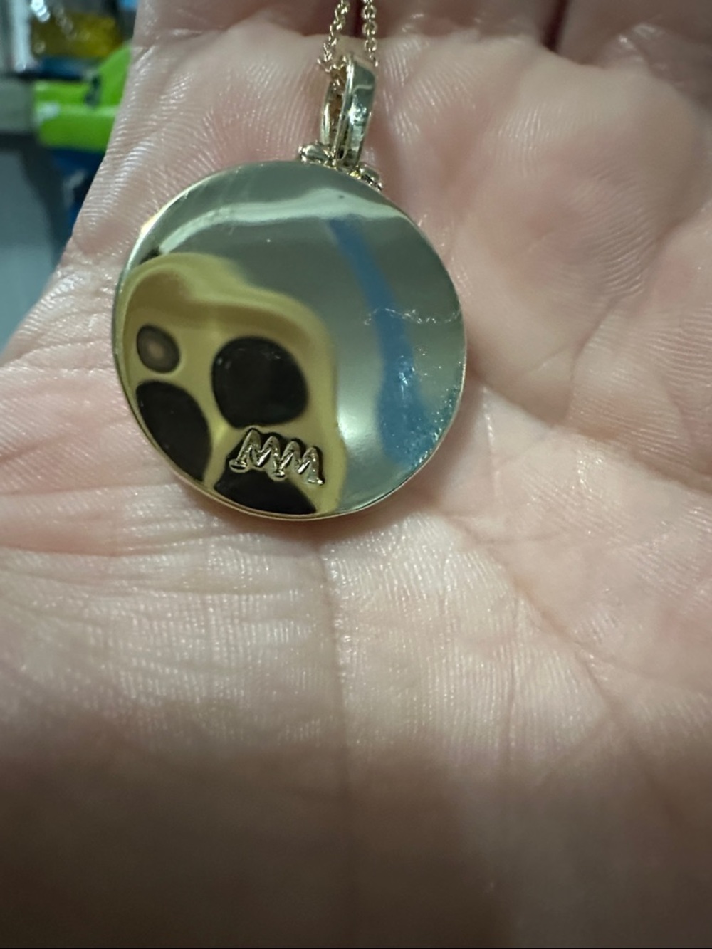Melinda Maria and Crystal Disc Pendant Necklace - Picture 3 of 4